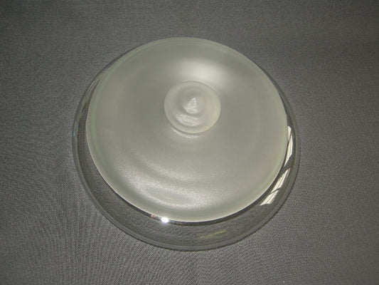 glas - kristal dekselschalen 001. Leerdam koekjesschaal