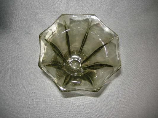 glas - kristal donkergroen 002. vaas