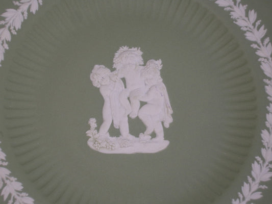 Wedgwood Jasperware groen 003. bord