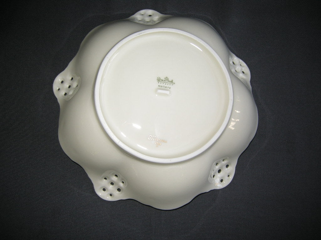 Rosenthal Moliere Moosrose 2984 003. presenteerschaal O23 cm., hoogte 6,5 cm.