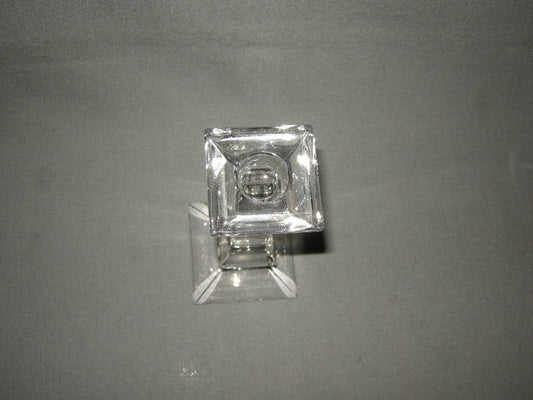 glas - kristal kandelaars + theelichthouders 005. Villeroy & Boch, hoogte 15 cm.