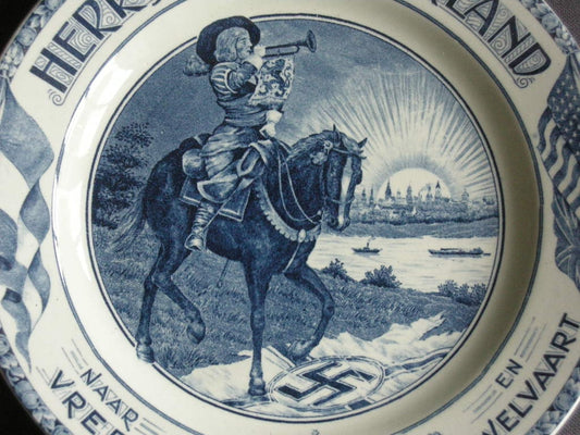 Verzamelen Militaria + bevrijding 005. wandbord Herrijzend Nederland