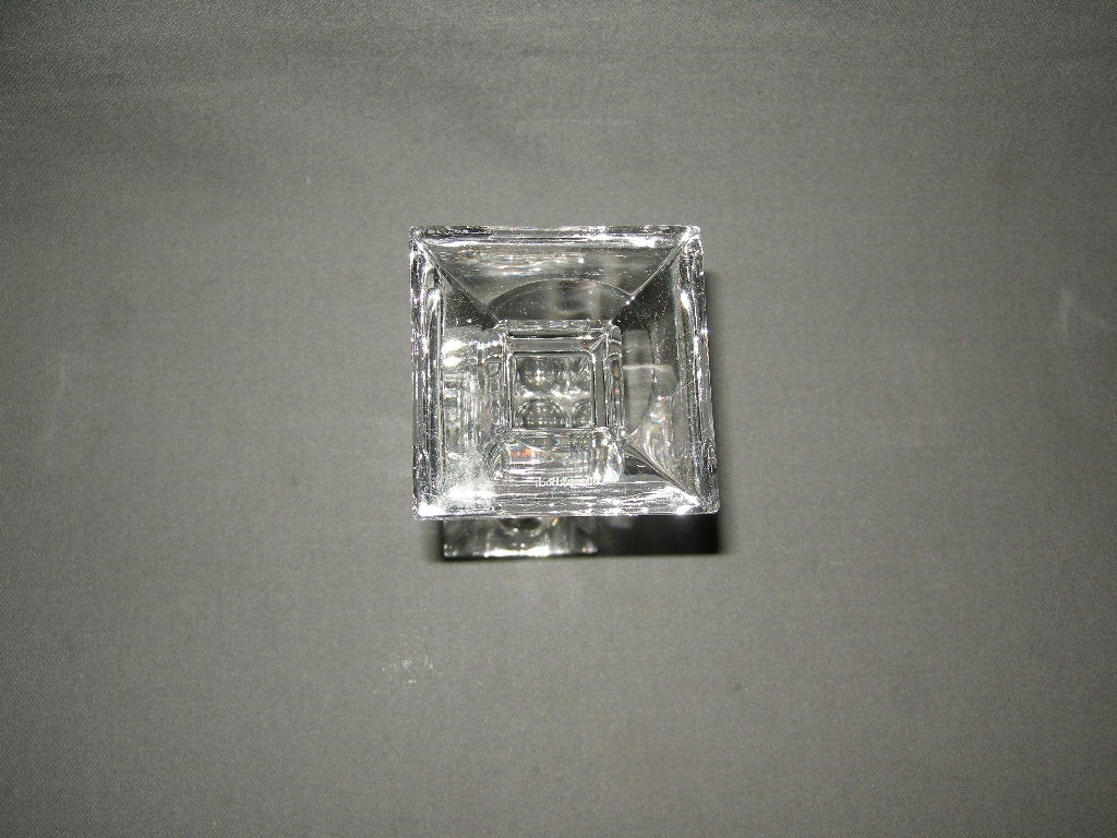 glas - kristal kandelaars + theelichthouders 005. Villeroy & Boch, hoogte 15 cm.