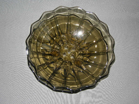 glas - kristal smoke 007. fruittes op onderbord