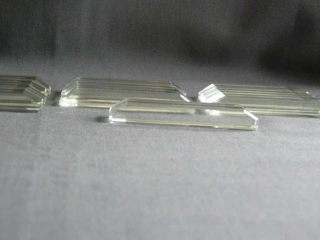glas - kristal messenleggers 010. 11 stuks