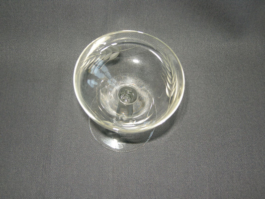 gebruikt glas / kristal glazen 012 d. 3 coupes O7,8 cm.