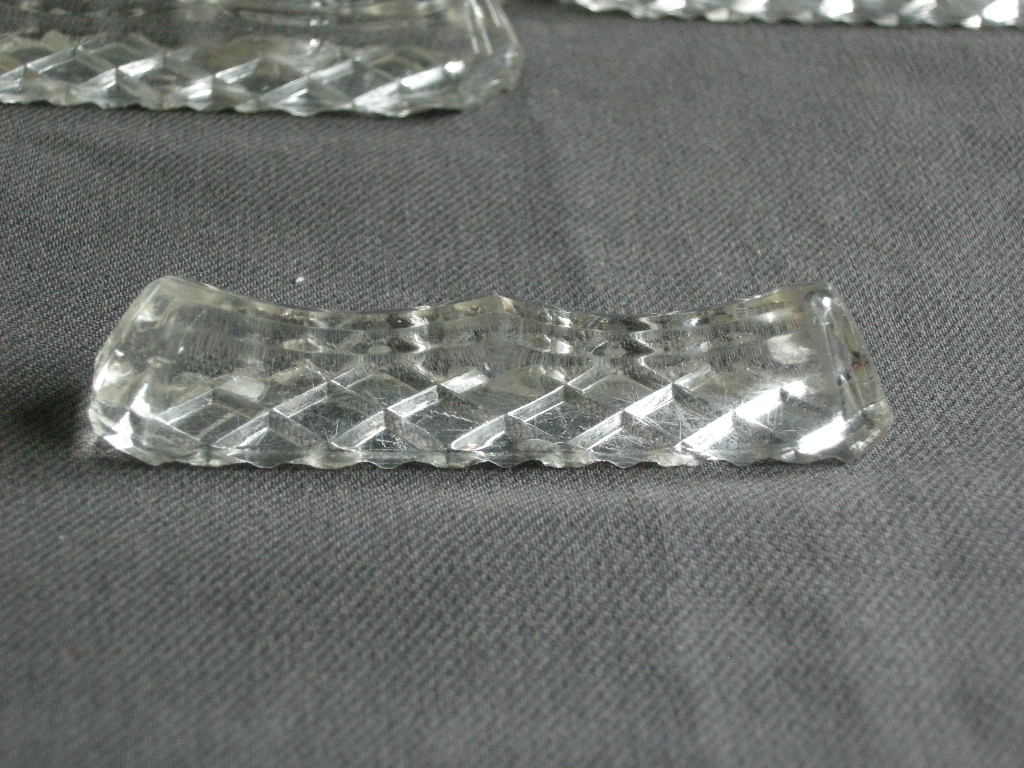 glas - kristal 013. 6 messenleggers
