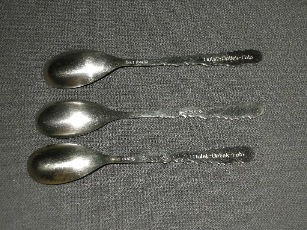 Gero Zilmeta diverse bestekdelen 013. 3 lepeltjes 11,5 cm.