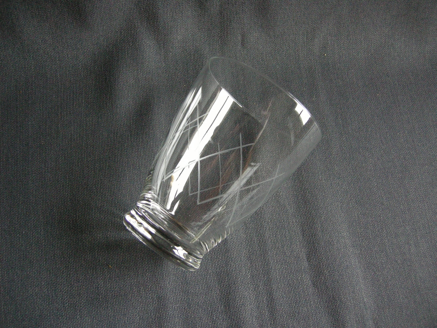 gebruikt glas / kristal glazen 014 e. 5 waterglazen