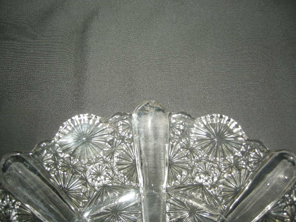 Gebruikt glas - kristal presenteerschalen 015. schaal met schulprand