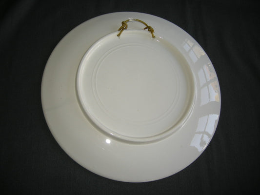 Elsterwerda Keramik blauw - witte wandborden 015. doorsnee 35 cm.