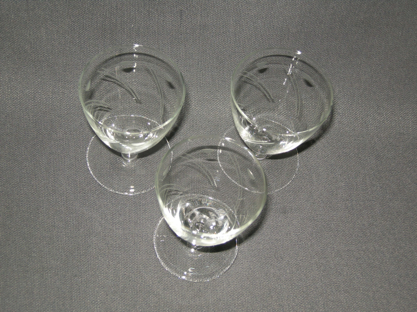gebruikt glas / kristal glazen 022 c. 3 glazen