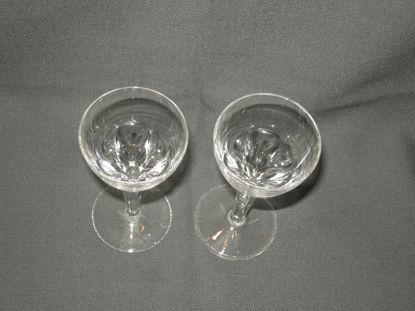 gebruikt glas / kristal glazen 025 d. 2 borrelglazen