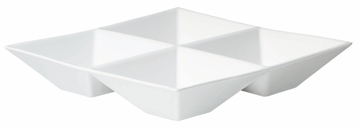ASA QUADRATO 4 vaks-schaal 21,5 x 21,5 cm hoogte 4 cm