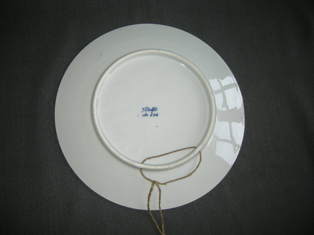 Mosa Delft decor 524, wandbord doorsnee 23 cm.