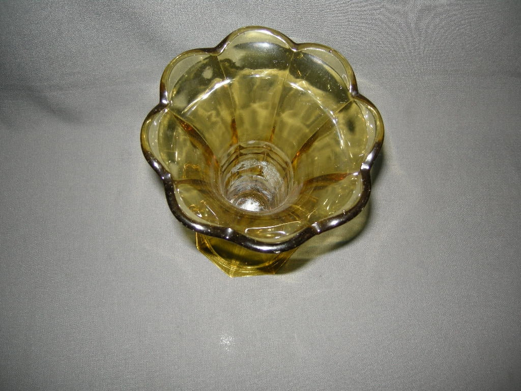 glas - kristal geel 030. vaas