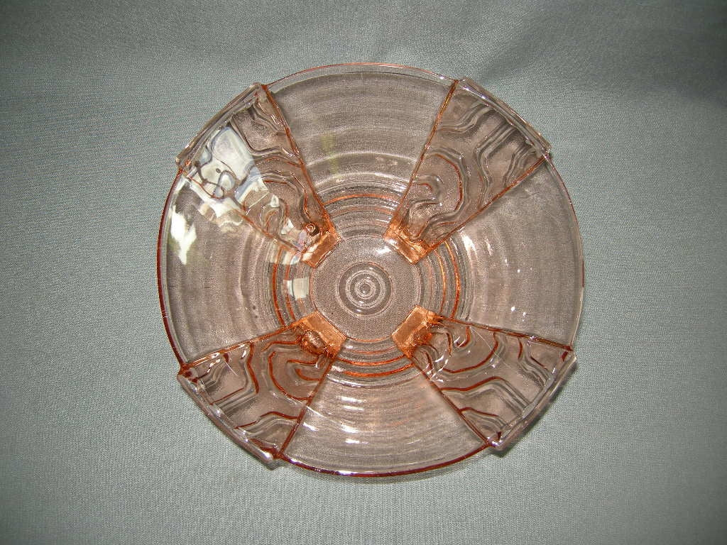 glas - kristal rose 098. schaal