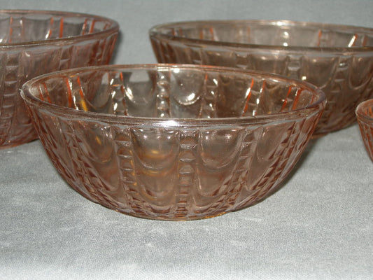 glas - kristal rose 015. nestschalenset 5-delig