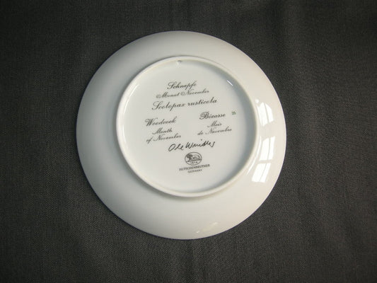 Hütschenreuther van de maand bordje O16 cm. serie 2 November