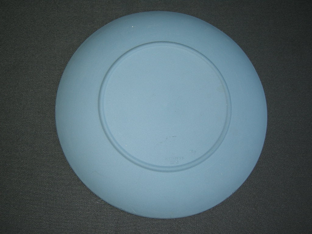 Wedgwood Jasperware blauw 030. bord Christmas 1980