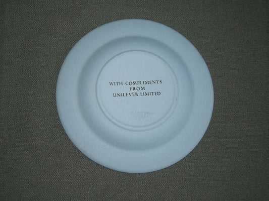 Wedgwood Jasperware blauw 040. bordje O11,3 cm. City of Londen