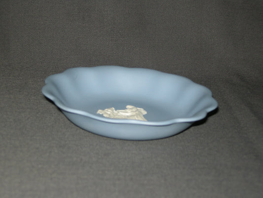 Wedgwood Jasperware blauw 065. schulpschaaltje