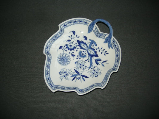Hütschenreuther Blau Zwiebelmuster bladschaal 21,5 cm.
