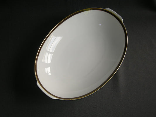 Thomas Medaillon bruin - goudkleurige decorrand broodschaal