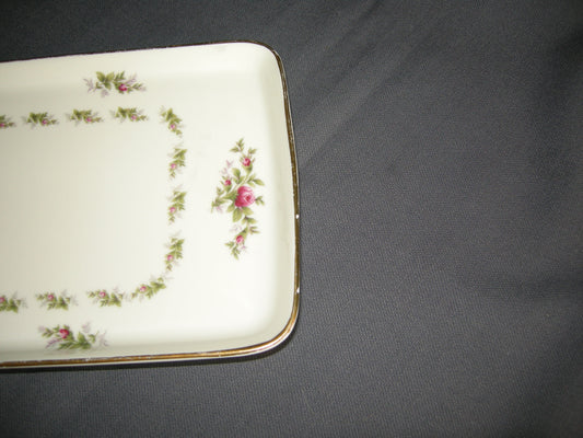 Rosenthal glad Moosrose 2984 002. cakeschaal met lichte beschadiging