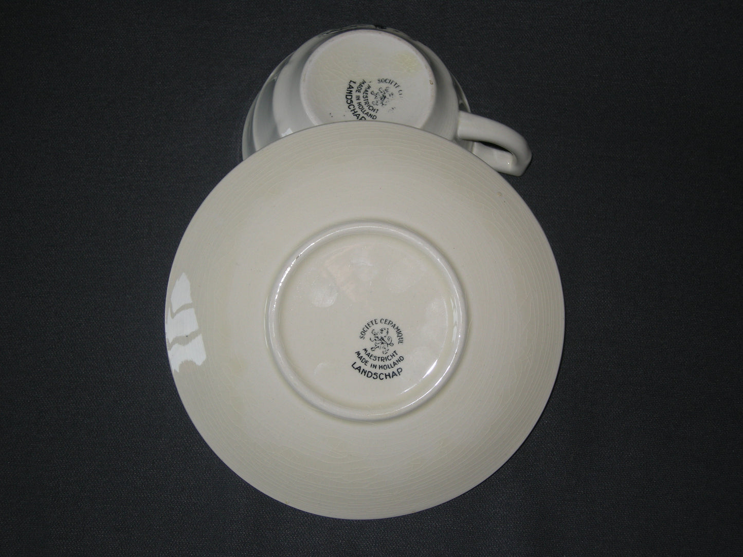 Societe Ceramique Landschap cappuccinokop & schotels