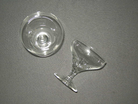 glas - kristal Leerdam Sylvia coupes O7,3 cm.