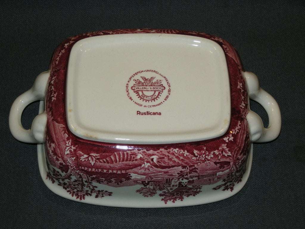 Villeroy & Boch Rusticana rood dekschaaltje zonder deksel
