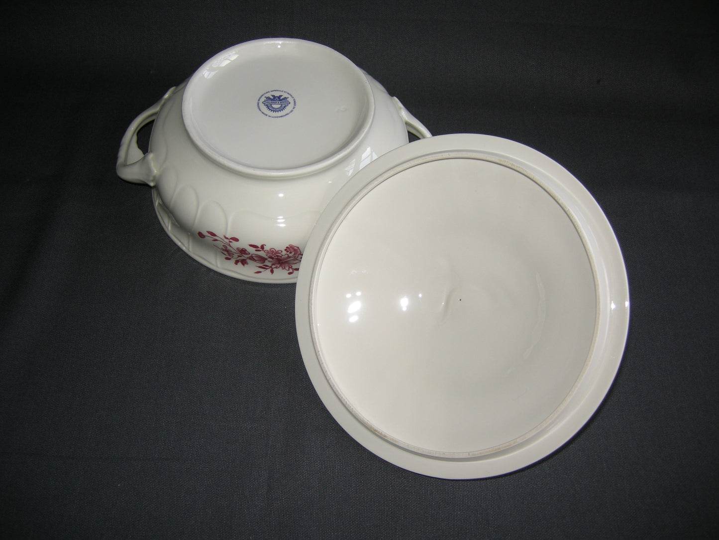 Villeroy & Boch Diamant roomwit rose bloem dekschaaltje
