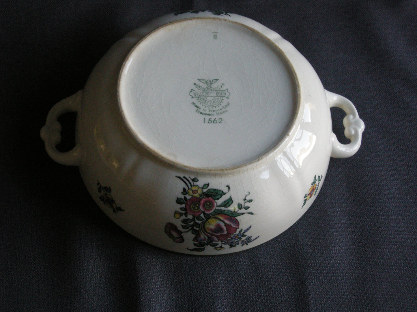 Villeroy & Boch Alt Strassburg oud stempel dekschaaltje zonder deksel O16 cm.