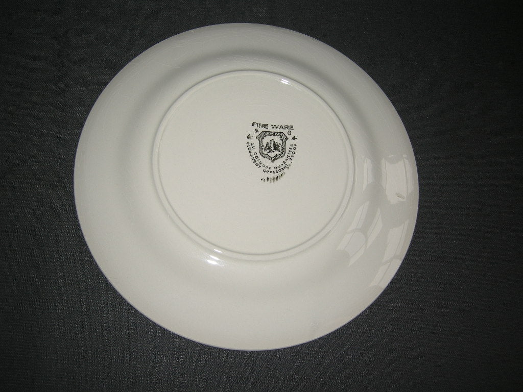 Fine Ware wit - blauw dinerborden