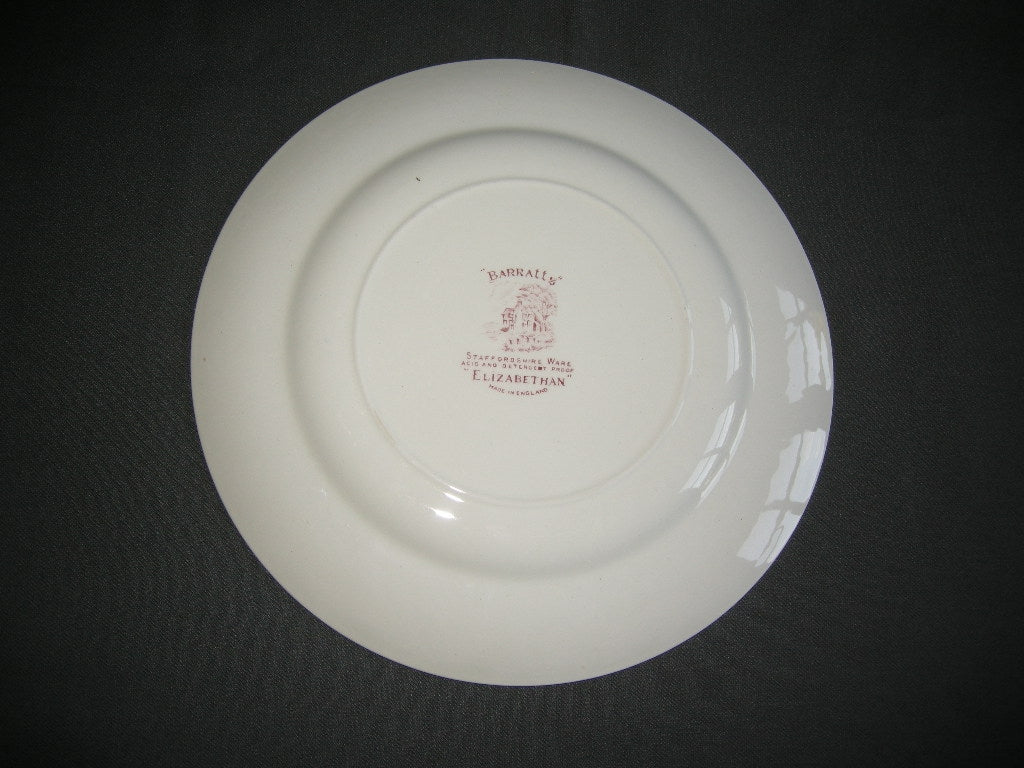 Barratts Elizabethan dinerbord met kleurloze craquelé