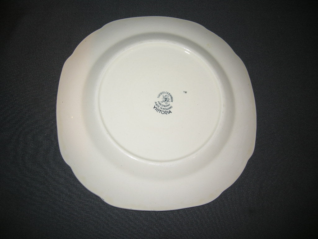 Societe Ceramique Victoria petrol dinerbord