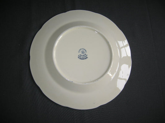 Societe Ceramique Boerenhoeve blauw dinerbord minimale craquelé