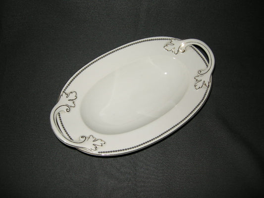 Rosenthal 155 630 wit met zwart geblokt décorrandje vleesschaaltje