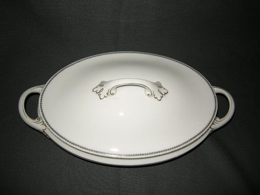 Rosenthal 155 630 wit met zwart geblokt décorrandje dekschaal