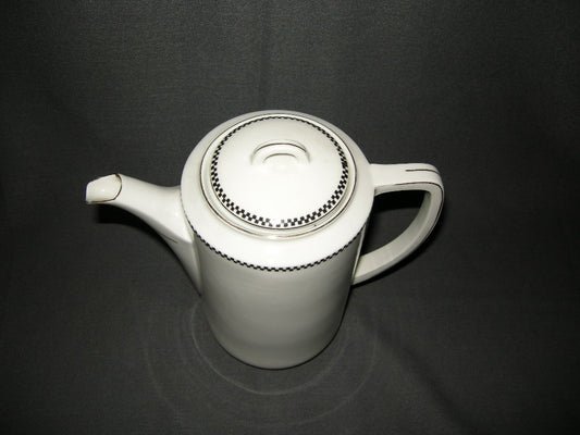 Epiag wit met zwart decorrandje koffiepot