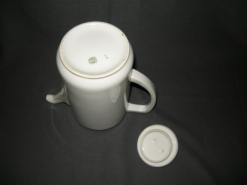 Epiag wit met zwart decorrandje koffiepot