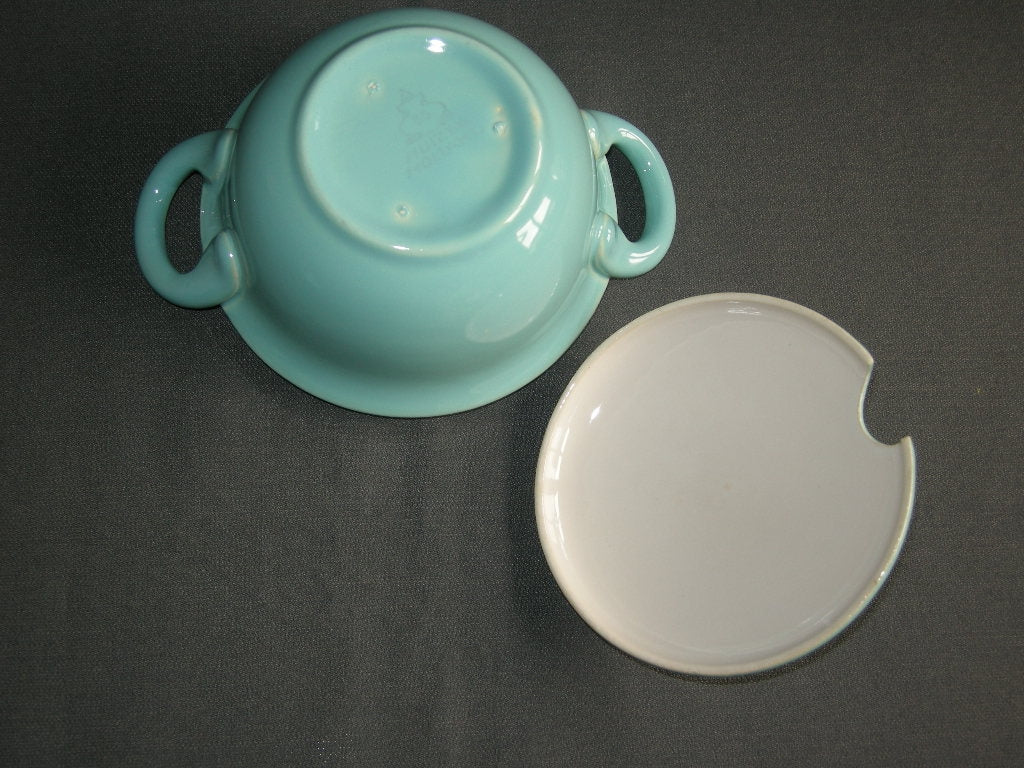 Huizen pastel aqua jampotje