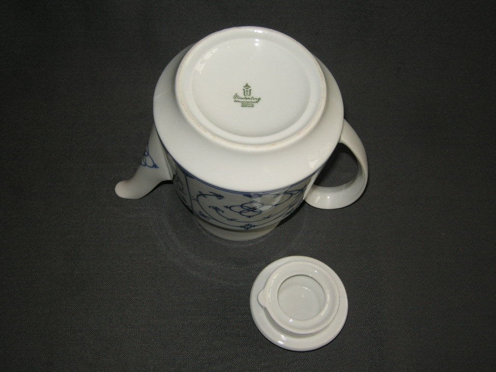 Winterling Blau Saks koffiepot, plat deksel
