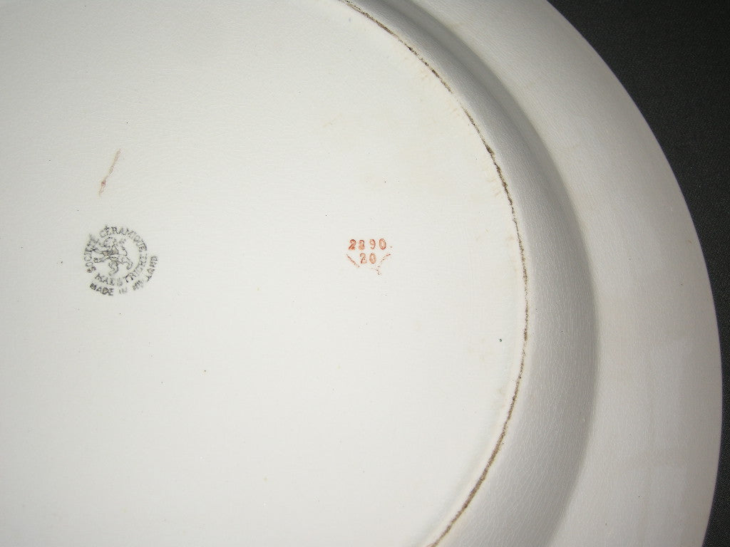Societe Ceramique decor 2890 ronde schaal met treef