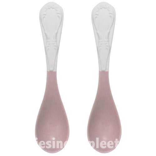 LOVERAMICS Miix 2 lepeltjes (wit-rose) in kadoverpakking
