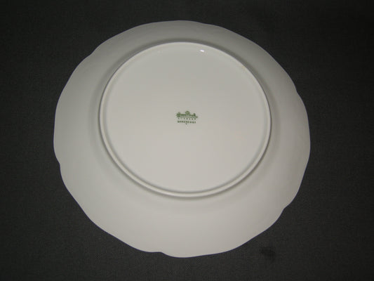 Rosenthal Sanssouci spierwit rose pioenroos met goudkleurig randje ontbijtbord