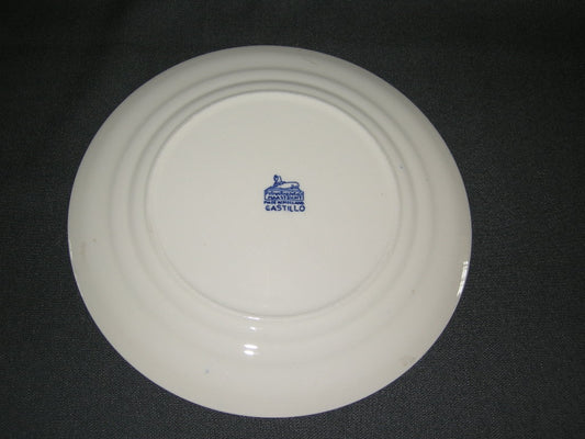 Petrus Regout Castillo blauw ontbijtbord