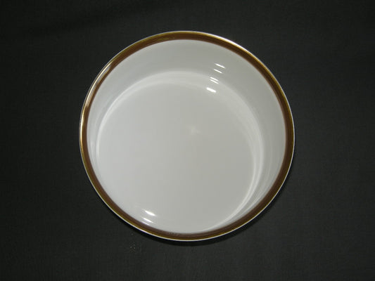 Thomas Medaillon bruin - goudkleurige decorrand saladeschaal O17,5 cm.