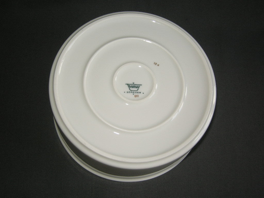 Thomas Medaillon bruin - goudkleurige decorrand saladeschaal O17,5 cm.